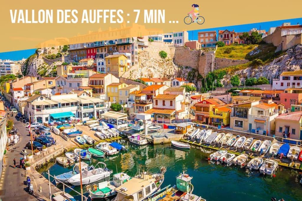 Divine Idylle Central Vieux-Port Terrasse Clim Марсель Экстерьер фото
